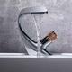 Robinet de lavabo de salle de bain à cascade fantaisie mitigeur à poignée unique robinet de lavabo tuyau d'eau chaude et froide