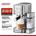Cafelffe 20Bar Macchina da caffè automatica per schiuma di latte Caffetteria Cappuccino Latte Macchina per caffè espresso Acciaio inossidabile completamente automatico