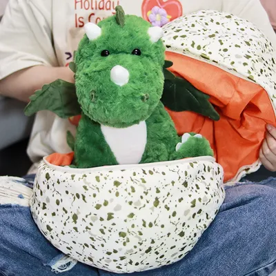 Dinosaur plush toy cute big dinosaur egg doll friends birthday gift dinosaur egg and dinosaur combo