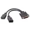 DMS 59 Pin to 2 HDMI Cable, DMS 59 Pin Male to HDMI Female Dual Monitor Extension Cable Adapter for