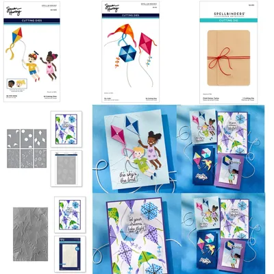 2025 Spring Outing Kite New Cutting Dies Press Plate for DIY Scrapbook Diary Decoration Embossing Cut Template Make Card
