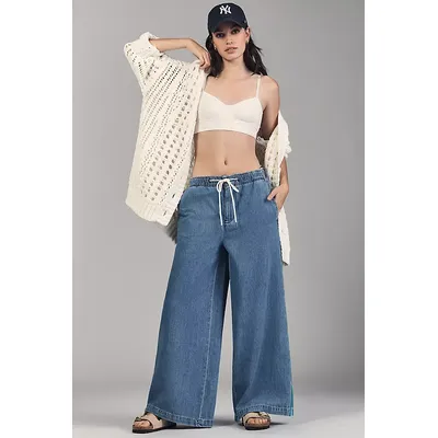 Pilcro The Surfer Drawstring Pull-On Jeans
