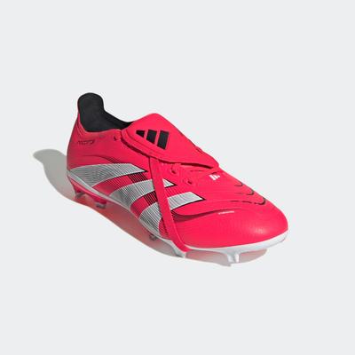 Fußballschuh ADIDAS PERFORMANCE "PREDATOR LEAGUE FOLD-OVER TONGUE FG/MG", Gr. 46, rot (lucid rot, cloud weiß, core schwarz), Synthetik, sportlich, Schuhe Image