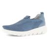 Slip-On Sneaker GABOR, Damen, Gr. 39, blau (jeansblau), Textil, Nubukleder, unifarben, sportlich, Schuhe, Slipper, Halbschuh mit Best Fitting für komfortable Passform
