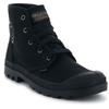Schnürboots PALLADIUM "PAMPA HI", Gr. 41,5, schwarz, Textil, sportlich, Schuhe, Schnürstiefel, Schnürstiefelette aus Canvas