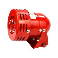 Ymyny - Sirène d'alarme 220V puissante extérieure, sirène d'alarme 120dB, moteur rouge sirène led