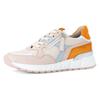 Keilsneaker GABOR "DAVOS", Damen, Gr. 41, rosé, hellblau, weiß, Glattleder, kontrastfarbene Details, sportlich, Schuhe, Halbschuh, Freiezitschuh, Schnürschuh in Weite H (=sehr weit)