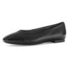 Ballerina GABOR, Damen, Gr. 41, schwarz, Nappaleder, unifarben, klassisch, Schuhe, Blockabsatz, Businessschuh, Flats, Bequemschuh in Karreeform