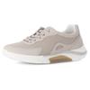 Keilsneaker GABOR ROLLINGSOFT, Damen, Gr. 38, beige (hellbeige), Textil, Nubuklederimitat, unifarben, sportlich, Schuhe, Freizeitschuh, Halbschuh, Schnürschuh mit Wechselfußbett