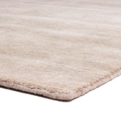 Wollteppich MORGENLAND "Uni - Gabbeh Teppich - Softy", silber (silberfarben), B:150cm H:1,6mm L:150cm, Schurwolle, Teppiche, Gabbeh Optik, Uni Farben, reine Wolle, sehr weicher Flor, Wohnzimmer Image