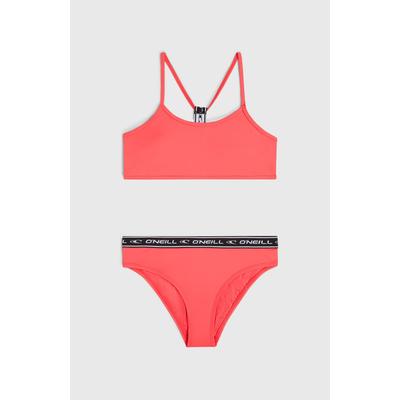 Bustier-Bikini O'NEILL "O'NEILL SPORTCLUB BIKINI SET", Mädchen, Gr. 140 (134), N-Gr, froly, Obermaterial: 82% Polyamid, 18% Elasthan, sportlich, Bikini-Sets Image