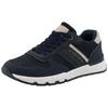 Sneaker TOM TAILOR, Herren, Gr. 42, blau (navy, beige), Lederimitat, Textil, sportlich, Schuhe, Freizeitschuh, Halbschuh, Schnürschuh mit Kontrastbesatz