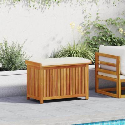 vidaXL Outdoor Cushion Box Solid Wood Acacia