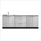NewAge Outdoor Kitchens Stainless Steel 3-Piece Outdoor Kitchen Set (No Countertop)