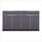 NewAge Outdoor Kitchens Aluminum Slate 2-Piece Outdoor Kitchen Set (No Countertop)