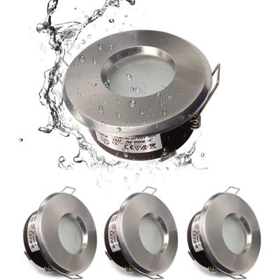 Beijiyi - IP65 wasserdichter LED-Einbaustrahler, GU10-Sockelkonfiguration, geeignet für Bad- und Image
