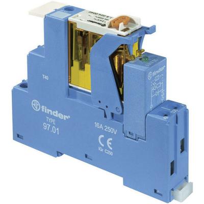 4C.01.9.012.0050 Relaisbaustein Nennspannung: 12 v/dc Schaltstrom (max.): 16 a 1 Wechsler 1 - Finder Image