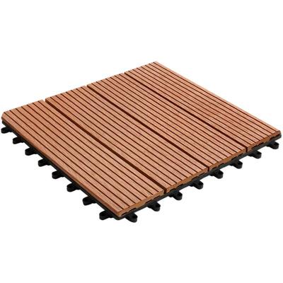 Floordirekt - Klickfliesen wpc Royal Hellbraun 30 x 30 cm 11 Stück Image
