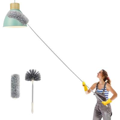 Teleskop-Mikrofaser-Spinnennetz-Staubwedel – Bürste für hohe Decken – kratzfest – waschbar, faltbar Image