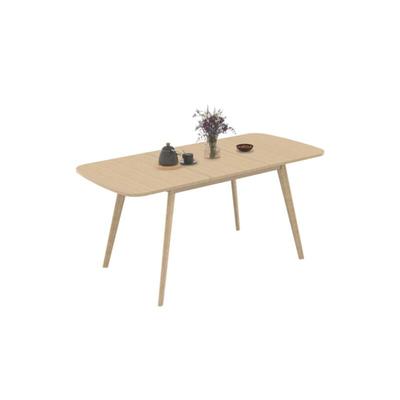 Ausziehbarer Esstisch Rechteck noor 4-8 Personen Holzeffekt 120-160 cm Image