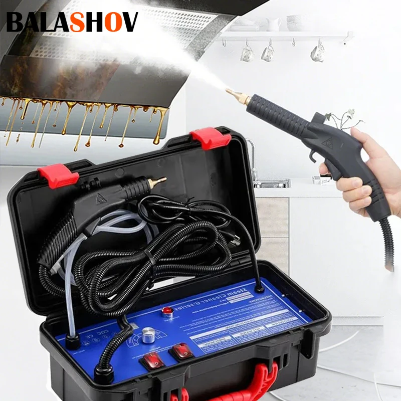 Elektrischer Dampfreiniger, hohe Temperatur und Druck, Sterilisation, Jet-Waschmaschine für Zuhause, Küche, Motorhaube, Auto, Klimaanlage Image