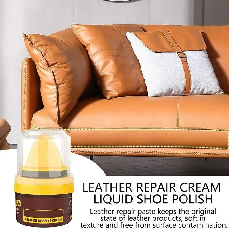 Auto Leder Reparatur Creme Flüssigkeit Schuh Polnisch Aufhellende Pflege Creme Pflege Schuhe Leder Reiniger Reparatur Creme Schuh Polnisch Image