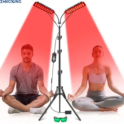 LED Red Light Therapy Lamp LED Infrared Light Therapy 660nm&850nm Near Infrared Light Device Full Body Pain Relief Skin Care