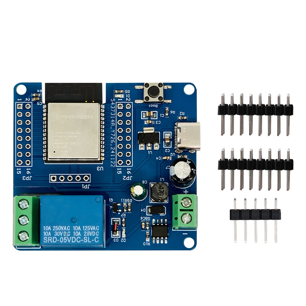 DC5-60V Einzelrelaismodul ESP32-C6 Wi-Fi 6 Bluetooth 5.3 Entwicklungsplatinenmodul Typ C Schnittstellenrelais für Smart Home Image