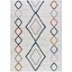 Tappeto design contemporaneo multicolore 135 x 190 cm