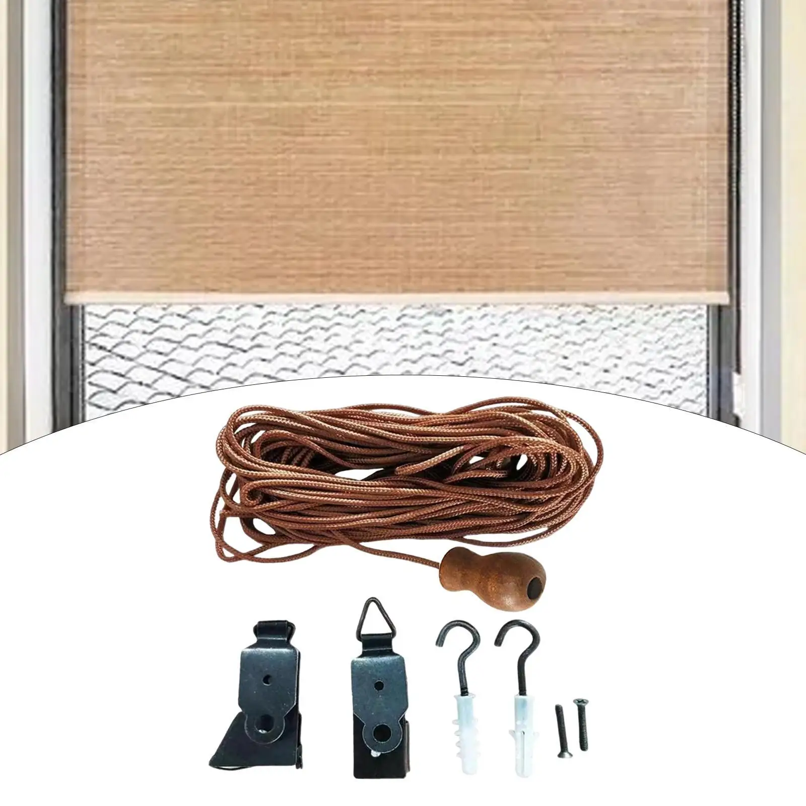 Rollläden Armaturen Rollladen Rollläden Anschluss praktische Fensterläden Kordel zug für Schlafzimmer Haushalt Büro DIY Image