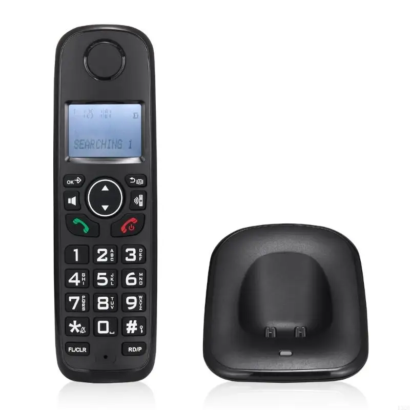 Kernloses Telefon mit mehreren Sprachen, Anruferanzeige, freihändiges Telefon mit Hintergrundbeleuchtung, Freisprecheinrichtung für den Desktop im Home Office D1001