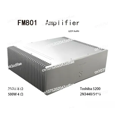 TransAudio FM801 Schaltung 250 W*2 HiFi-Leistungsverstärker Nachverstärker Golddichtungsröhre Image