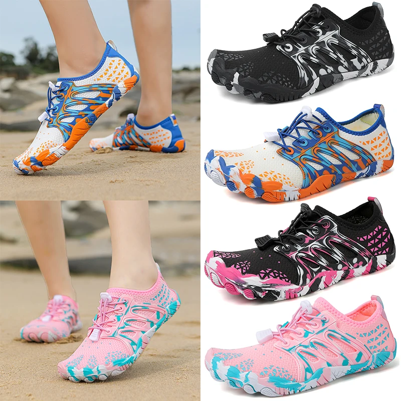 36-46# Unisex Outdoor Aqua Shoes Couples Vacation Seaside Barefoot Swim Shoes Beach Volleyball Shoes Indoor Fitness Yoga Shoes