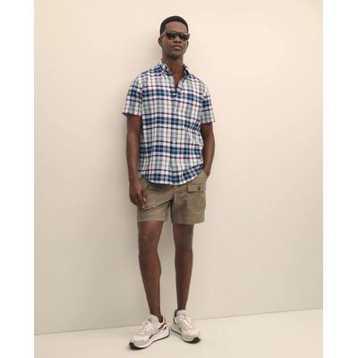 Brooks Brothers Men's 6.5" Cotton Canvas Camp Shorts | Green | Size 40