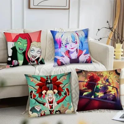 BEAST KINGDOM Harley Tv Quinn Kissenbezug, quadratisches Kissen, Schlafzimmer, Sofa, Freizeit, Image