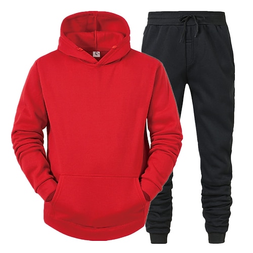 Per uomo Tuta da Ginnastica Tuta da Allenamento Tute da jogging Pantaloni grigio chiaro neri Pantaloni grigio scuro neri Pantaloni rosa neri Pantaloni viola neri Pantaloni rossi neri Sport