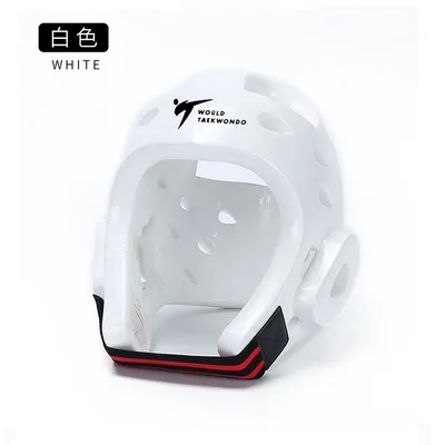 White Black Taekwondo Helmet Kick Boxing Karate Head Guard Headgear Protector Sparring Helmet Muay