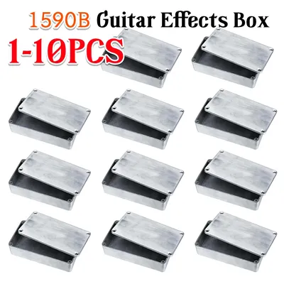 10-1pcs 1590B Guitar Effects Enclosure with Screws Aluminum Effects Pedal Enclosure Replacement