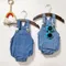 Korean Style Solid Blue Cowboy Breastplate Combo Jean Bib Baby Boy Girl Denim Overalls Suspenders