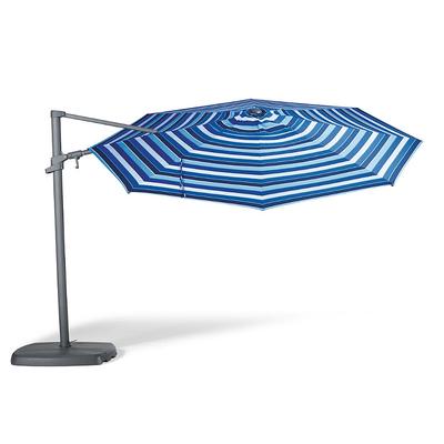 Poolside Cantilever Umbrella - Milano Cobalt Stripe - Frontgate
