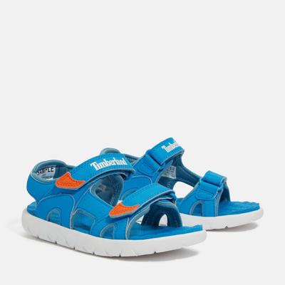 Sandale TIMBERLAND "Perkins Row 2 STRAP SANDAL", Gr. 30, blau (bright blau), Synthetik, sportlich, Schuhe, mit Klettverschluss Image