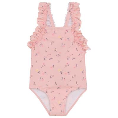 Color Kids - Kid's Swimsuit with Frills AOP - Badeanzug Gr 92 rosa Image