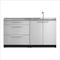 NewAge Outdoor Kitchens Stainless Steel 3-Piece Outdoor Kitchen Set with Countertops
