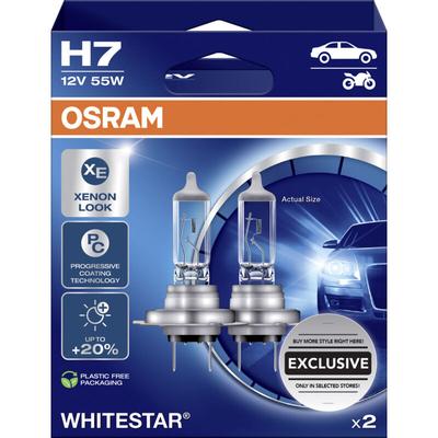 Osram - Scheinwerferlampe H7 Whitestar 2.0 2 Stück Scheinwerferlampe