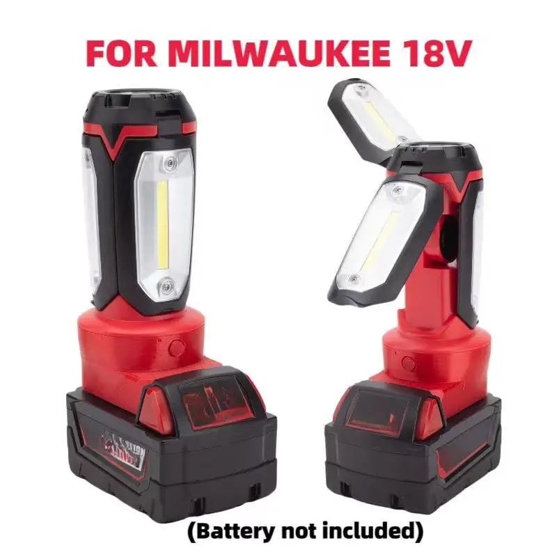 Flashlig 18V faltbare Streifenlampe für Milwaukee LED-Arbeitsleuchte, Taschenlampe, Flutlicht, Scheinwerfer, Kampagnen-LED-Licht (ohne Batterie) Image