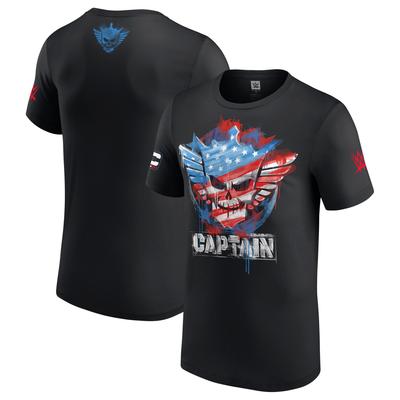 Men's Black Cody Rhodes Captain T-Shirt Image