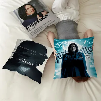 H-Harry P-Potter Severus Snape Kissen Anime Kissen Sofa Bett Kopf Kissenbezug Kissenbezug 45x45 cm Image