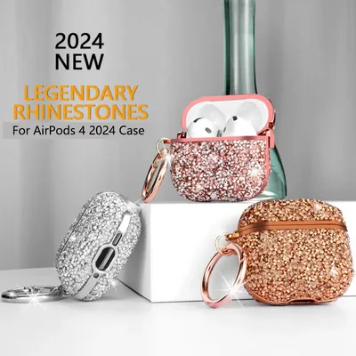 Frisch für Mädchen für AirPods 4 3 2 1 Pro 2 Pro Hülle Galvanik Flash Brick ColorShell Schutzhülle Plus Ornament Kopfhörerhülle