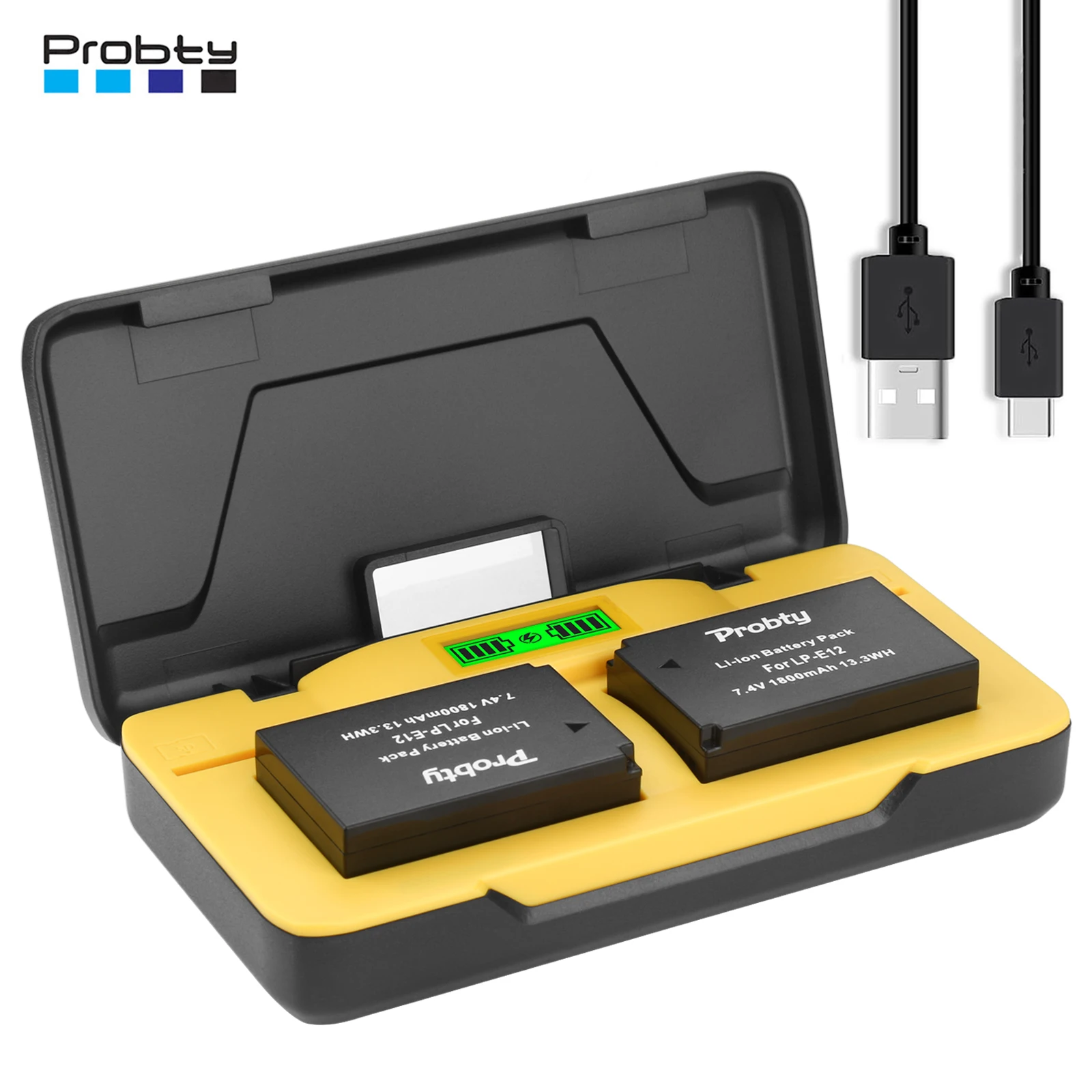 1800 mAh LP-E12 LP E12 LPE12 Akku oder 20 W Schnellladegerät für Canon EOS M50, M50 Mark II, M, M2, M10, M100, M200, Rebel SL1 Image