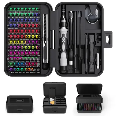 132 in 1 Precision Screwdriver Set Professional Hand Tool Kit Magnetic Torx Phillips Bits for iPhone Xiaomi Watch Camera Drone